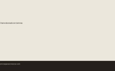 El baño decorado con láminas: la tendencia que llegó para quedarse