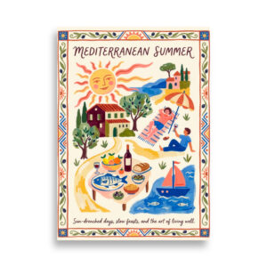 Mediterranean summer 50x70cm Accesorios y otras cosas laminas decorativas laminas decorativas Laminas para enmarcar posters