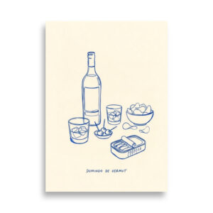 Domingo de vermut 50x70cm Accesorios y otras cosas laminas decorativas laminas decorativas Laminas para enmarcar posters